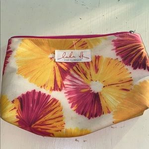 Flower makeup bag